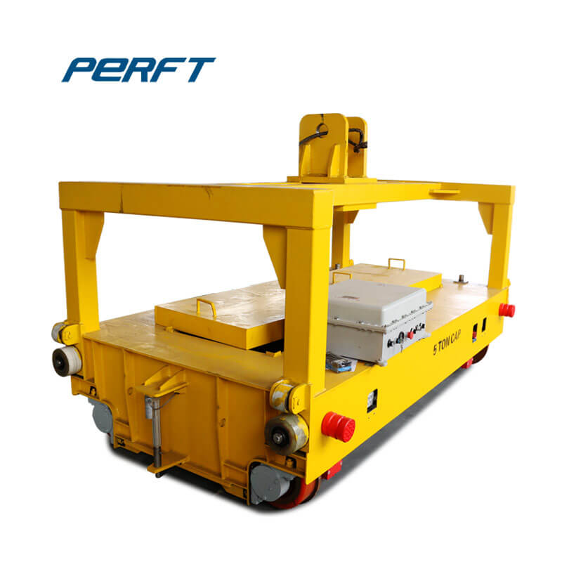 15T Transfer Cart, Battery Powered Rail Trolley For Mold Plant